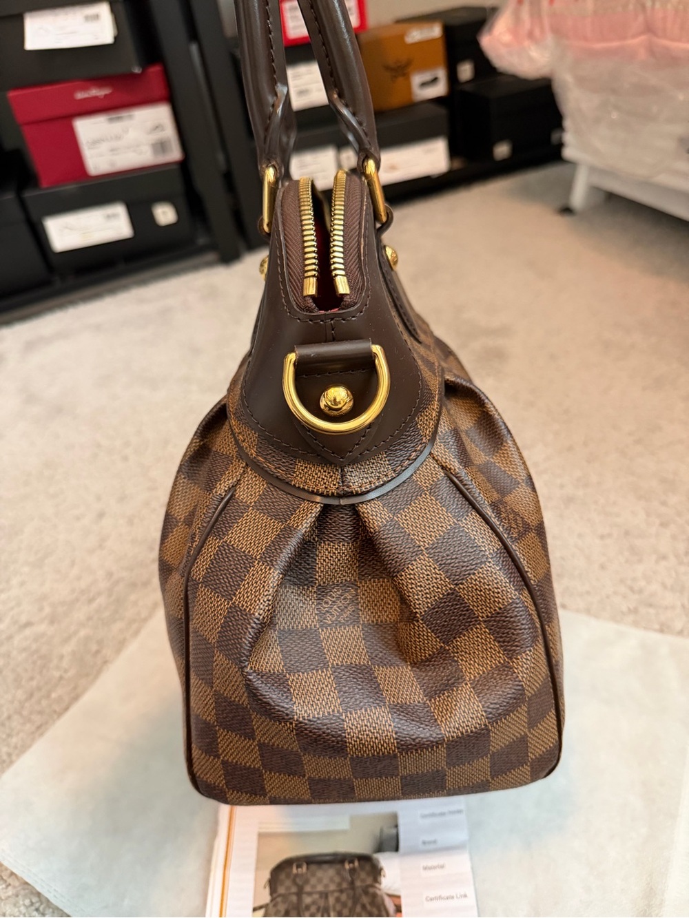 Louis Vuitton Damier Ebene Trevi PM Bag! - Picture 3 of 10